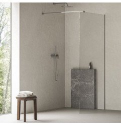 Dušo kabina Walk-In Air Wall, 100, Walk-In Air Wall 100 juodas+Transparent 1