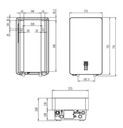 Elektrinis katilas Teknix Espro, 9.0 kW su Wi-Fi 4