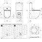 Pastatomas WC Ravak, Optima RimOff 3/6 l su Soft-Close dangčiu Pastatomas WC Ravak, Optima RimOff 3/6 l su Soft-Close dangčiu