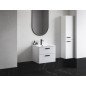 Spintelė po praustuvu Ravak SD Chrome II, 600 balta, rankena 152 mm, juoda