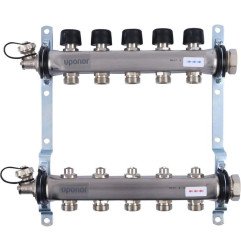 Šildymo sistemos kolektorius Uponor Vario S, be srauto matuoklių, 5 kontūrų 1