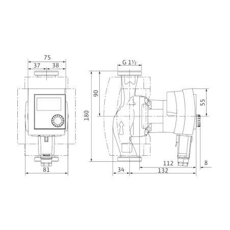 Cirkuliacinis siurblys Wilo Stratos Pico, 25/1-6, 180 mm