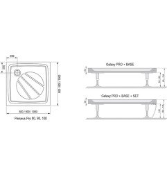 Lietas dušo padėklas Ravak Perseus Pro, 100 baltas 3