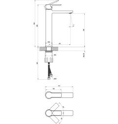 Praustuvo maišytuvas Ravak Solar, SL 015.00CR 290 mm, chromas 4