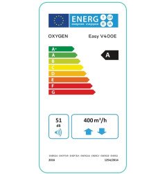 Plokštelinis rekuperatorius Oxygen Easy, vertikalus, V400E, entalpinis, kairinis 4