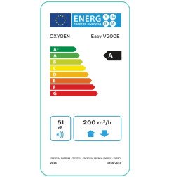 Plokštelinis rekuperatorius Oxygen Easy, vertikalus, V200E, entalpinis, kairinis 4
