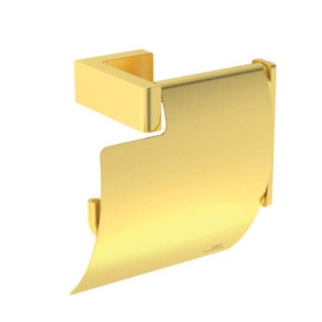 WC popieriaus laikiklis Ideal Standard, šlifuoto aukso, su dangteliu 1