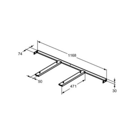 Praustuvo tvirtinimo rinkinys Ideal standard, i. life B praustuvui