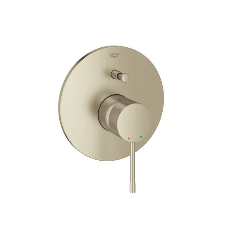 Virštinkinė dalis vonios-dušo maišytuvui Grohe, Essence, Brushed nickel su perjungėju