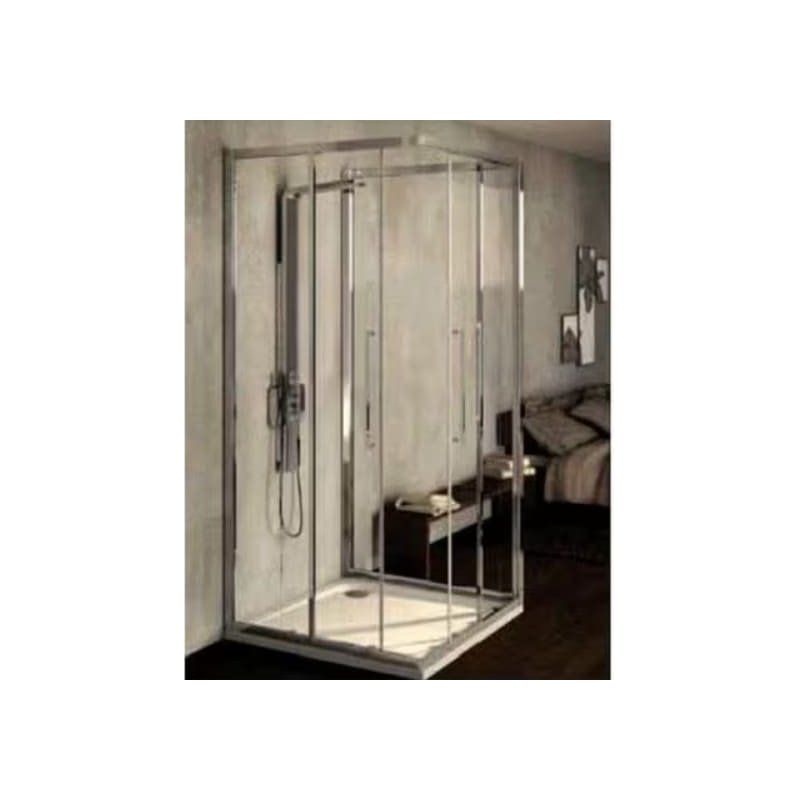 Dušo sienelė IDEAL STANDARD, Kubo 90 cm, profilis chromas, stiklas skaidrus (1 dalis)