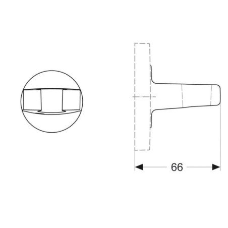 Rankinės dušo galvos laikiklis Ideal Standard, Archimodule, chromas
