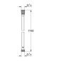Dušo žarna Grohe Twiststop, 1750 mm