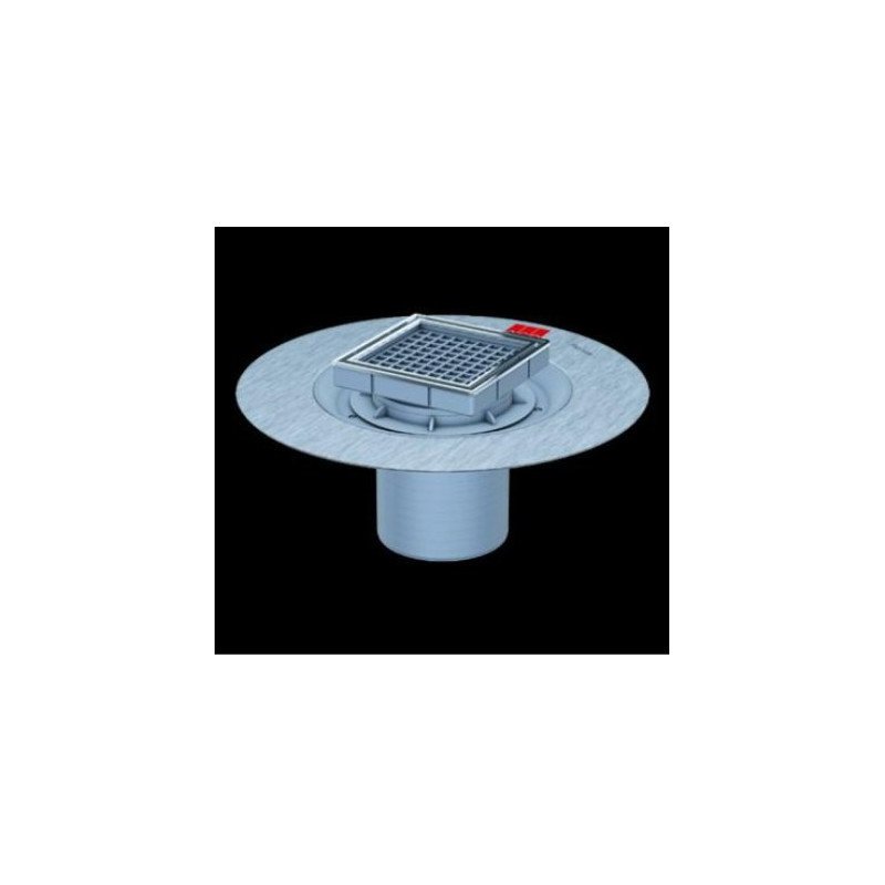 Trapo viršutinė dalis ACO EasyFlow, su hidroizoliacine junge, įklijuojamai plytelei