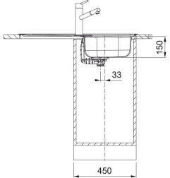 Nerūdijančio plieno plautuvė Franke Spark, SKX 611-86/44 3