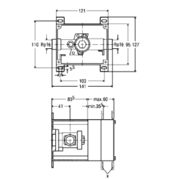 Pisuaro nuplovimo potinkinis blokas VIEGA MONO