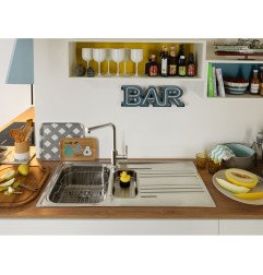 Plautuvės maišytuvas Franke Lina L, su ištraukiamu dušeliu, chromas