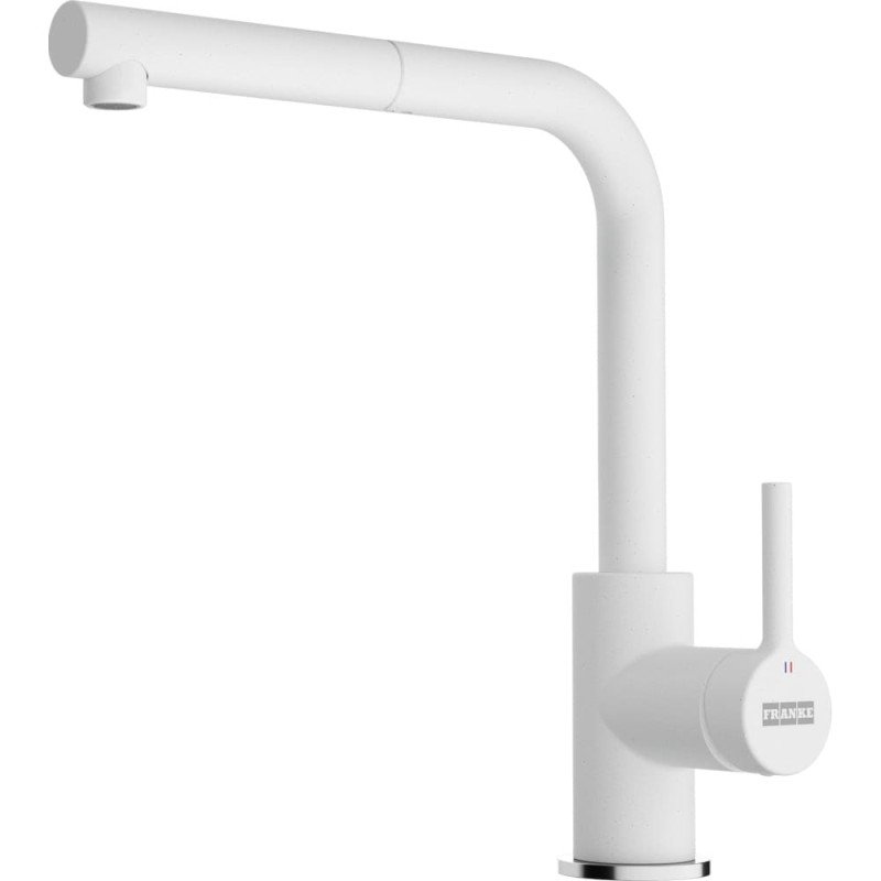 Plautuvės maišytuvas Franke Lina L, su ištraukiamu dušeliu, balta