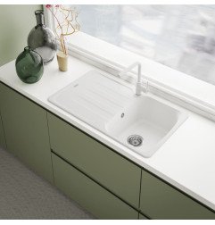 Plautuvės maišytuvas Franke Lina L, be ištraukiamo dušelio, balta