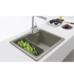 Granitinė plautuvė Franke Urban, UBG 610-56, juoda matinė, juodas ventilis 3