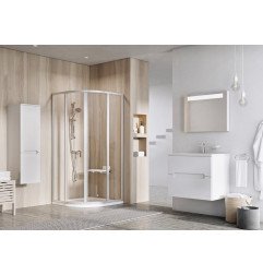 Pusapvalė dušo kabina Ravak Supernova, SKCP4-80 195, juoda+stiklas Transparent 3