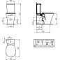 Pastatomo WC Ideal Standard bakelis, Connect Air (be puodo)