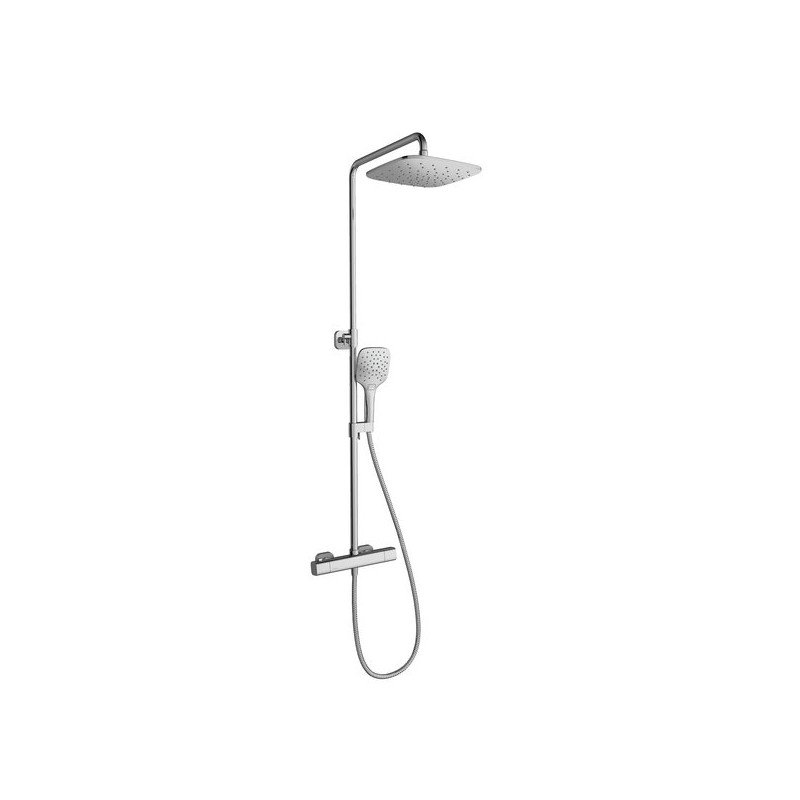 Stacionari dušo sistema Ravak 10° Free, TD F 091.00/ 150 su termostatiniu maišytuvu ir dušo komplektu, chromas Stacionari dušo sistema Ravak 10° Free, TD F 091.00/ 150 su termostatiniu maišytuvu ir dušo komplektu, chromas