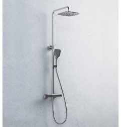 Stacionari dušo sistema Ravak 10° Free, TD F 091.00/ 150 su termostatiniu maišytuvu ir dušo komplektu, chromas 3