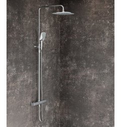 Stacionari dušo sistema Ravak 10° Free, TD F 091.00/ 150 su termostatiniu maišytuvu ir dušo komplektu, chromas 4