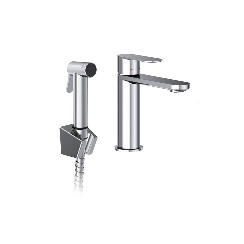 Praustuvo maišytuvas su bide dušeliu Ravak Chrome II, CR II 112.00CR chromas Praustuvo maišytuvas su bide dušeliu Ravak Chrome II, CR II 112.00CR chromas