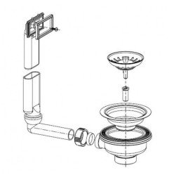 Ventilis FRANKE plautuvės PMN/PML 611(i), d 3''1/2, užkemšamas 1