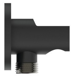 Rankinės dušo galvos laikiklis Ideal Standard IdealRain, su jungtimi, Silk Black matinė juoda