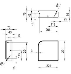 Laikiklis praustuvui Ravak Yard, 280 C balta 3