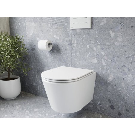 WC Ravak Flow RimOff set, baltas su Soft-Close dangčiu 1