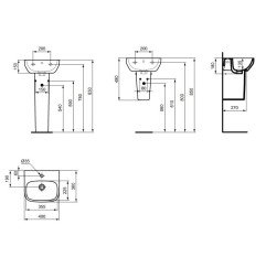 Praustuvas Ideal Standard i.life A, 40 cm 6