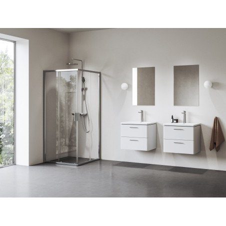 Kvadratinė dušo kabina Ravak Blix II NBLRV2, 90x90, blizgi+stiklas Transparent 1