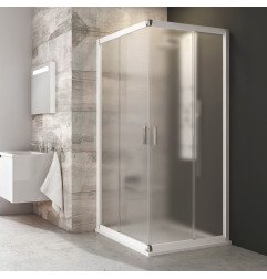 Kvadratinė dušo kabina Ravak Blix, BLRV2-90, balta+stiklas Grape 1