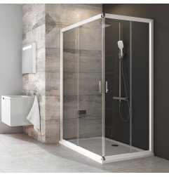 Stačiakampės dušo kabinos sienelė Ravak Blix, BLRV2K-110, balta+stiklas Transparent 1