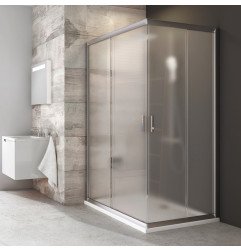 Stačiakampės dušo kabinos sienelė Ravak Blix, BLRV2K-120, satinas+stiklas Grape 1