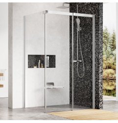 Dušo kabina Ravak Matrix, MSDPS-100/80, R satinas+Transparent 1