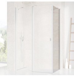 Stacionari sienelė Ravak Chrome, CPS-80, satinas+stiklas Transparent 1