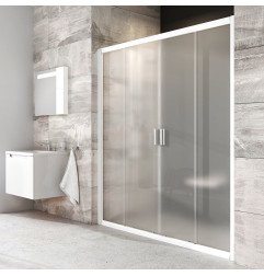 Stumdomos dušo durys Ravak Blix, BLDP4-150, balta+stiklas Grape 1