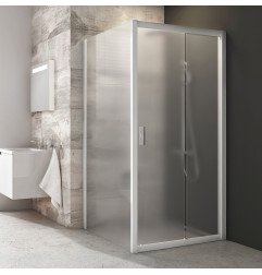 Stacionari sienelė Ravak Blix, BLPS-90, balta+stiklas Grape 1