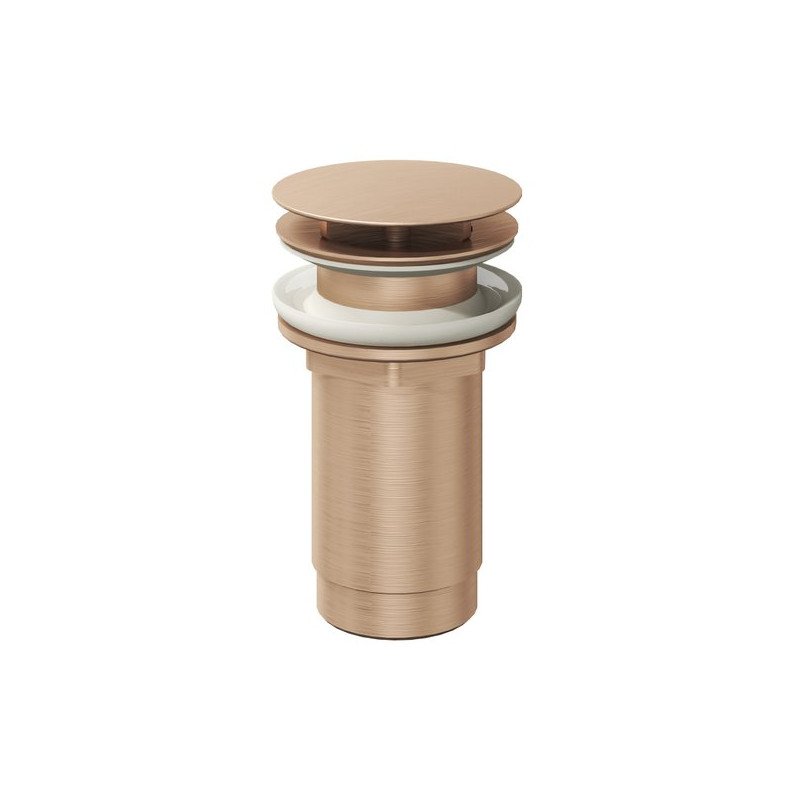Fiksuotas praustuvo sifono vožtuvas Ravak, Rose Gold Brushed, praustuvams be persipylimo