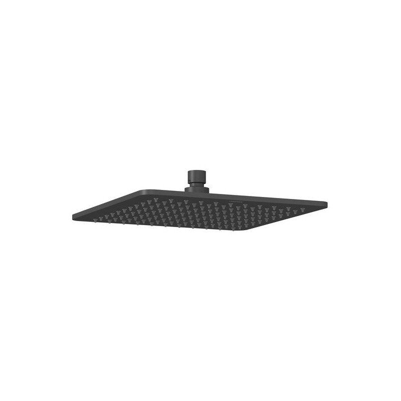Stacionari kvadratinė dušo galva 250x250 mm, 986.20BLM juodas matinis