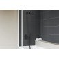 Stacionari kvadratinė dušo galva 250x250 mm, 986.20BLM juodas matinis