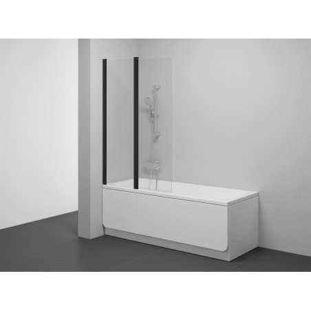 Vonios sienelė Ravak CVS2 100, kairė, juodas profilis 1