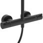 Stacionari dušo sistema Ideal Standard Ceratherm T125, su Ø300 galva ir Stick rankiniu dušu, Silk Black matinė juoda Stacionari dušo sistema Ideal Standard Ceratherm T125, su Ø300 galva ir Stick rankiniu dušu, Silk Black matinė juoda
