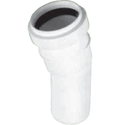 Vidaus kanalizacijos alkūnė HTB, d 32, , 45*, balta 1