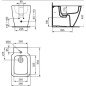 Bidė IDEAL STANDARD, pastatoma