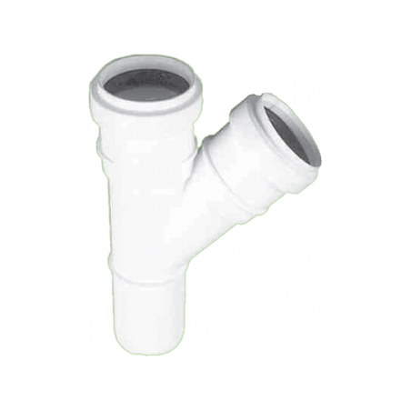 Vidaus kanalizacijos trišakis HTEA, , baltas, d 32, 45* 1